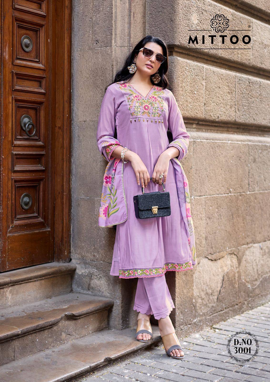 Aarzoo By MITTOO 3001 To 3006 Series Beautiful Festive Suits Colourful Viscose Weaving Stitched Dresses At Wholesale Price